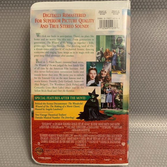 The Wizard of Oz VHS (1999) w/ 2 gifs - Picture 4 of 8